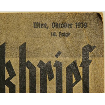 Der Ostmarkbrief, nro 16, lokakuu 1939.. Espenlaub militaria